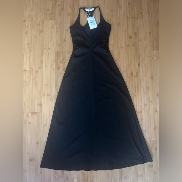 Bronzesnake Alma Midl Dress in Black M/L. 96%Cotton, 4% Spandex. NWT - Picture 7 of 16